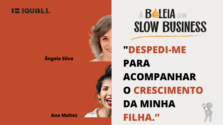 slow business. foto minha e da ana maltez que é uma especialista em escrita e que se depediu para acompanhar o crescimento da sua filha